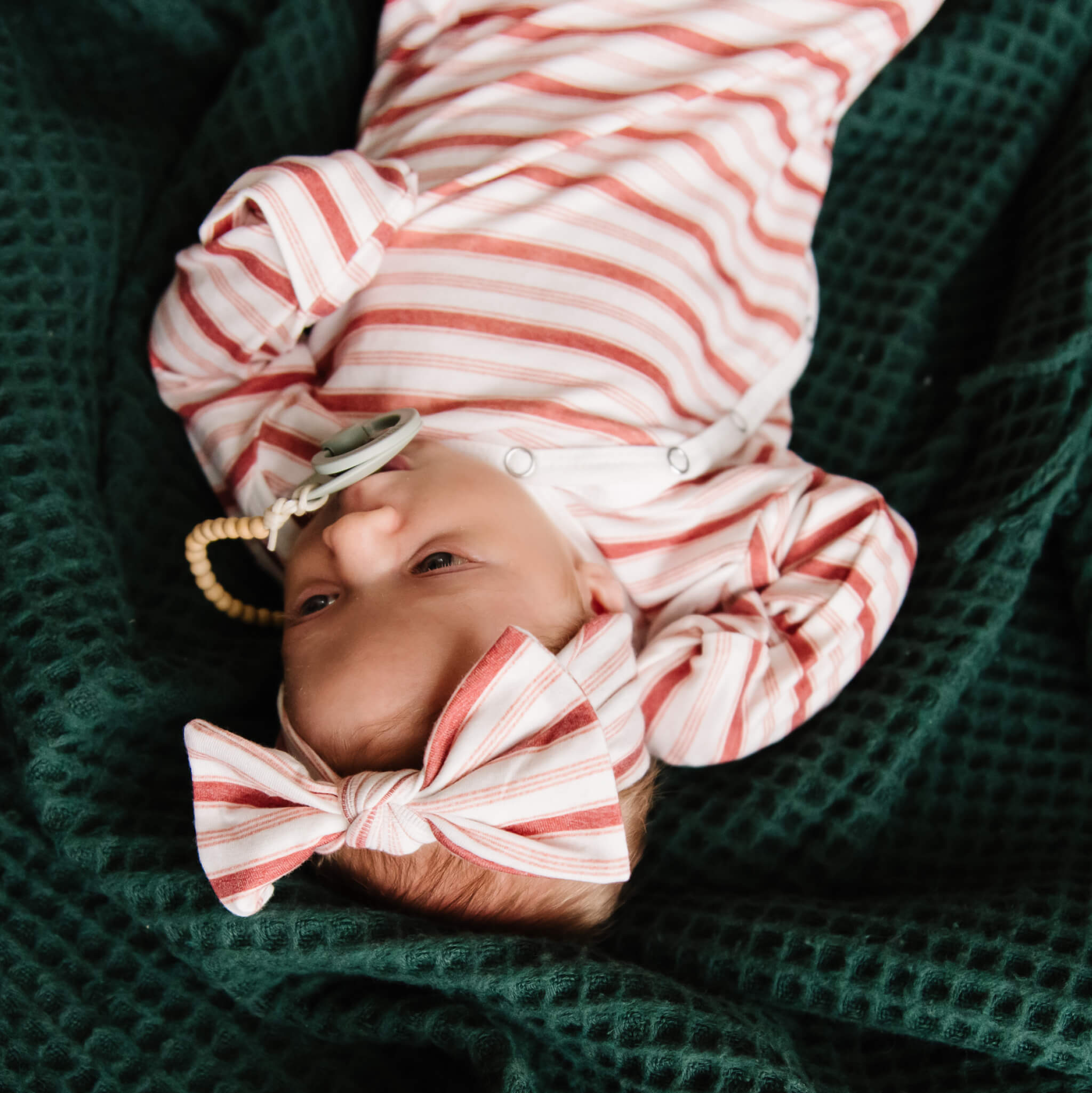 Newborn Knotted Gown - Cinnamon