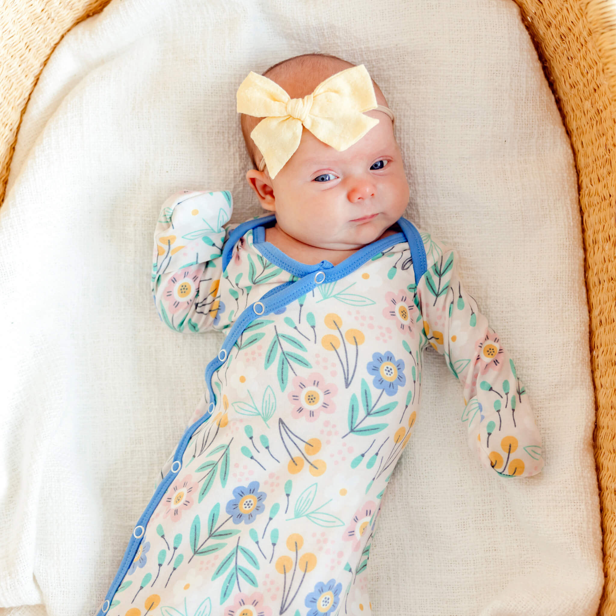 Newborn Knotted Gown - Clara