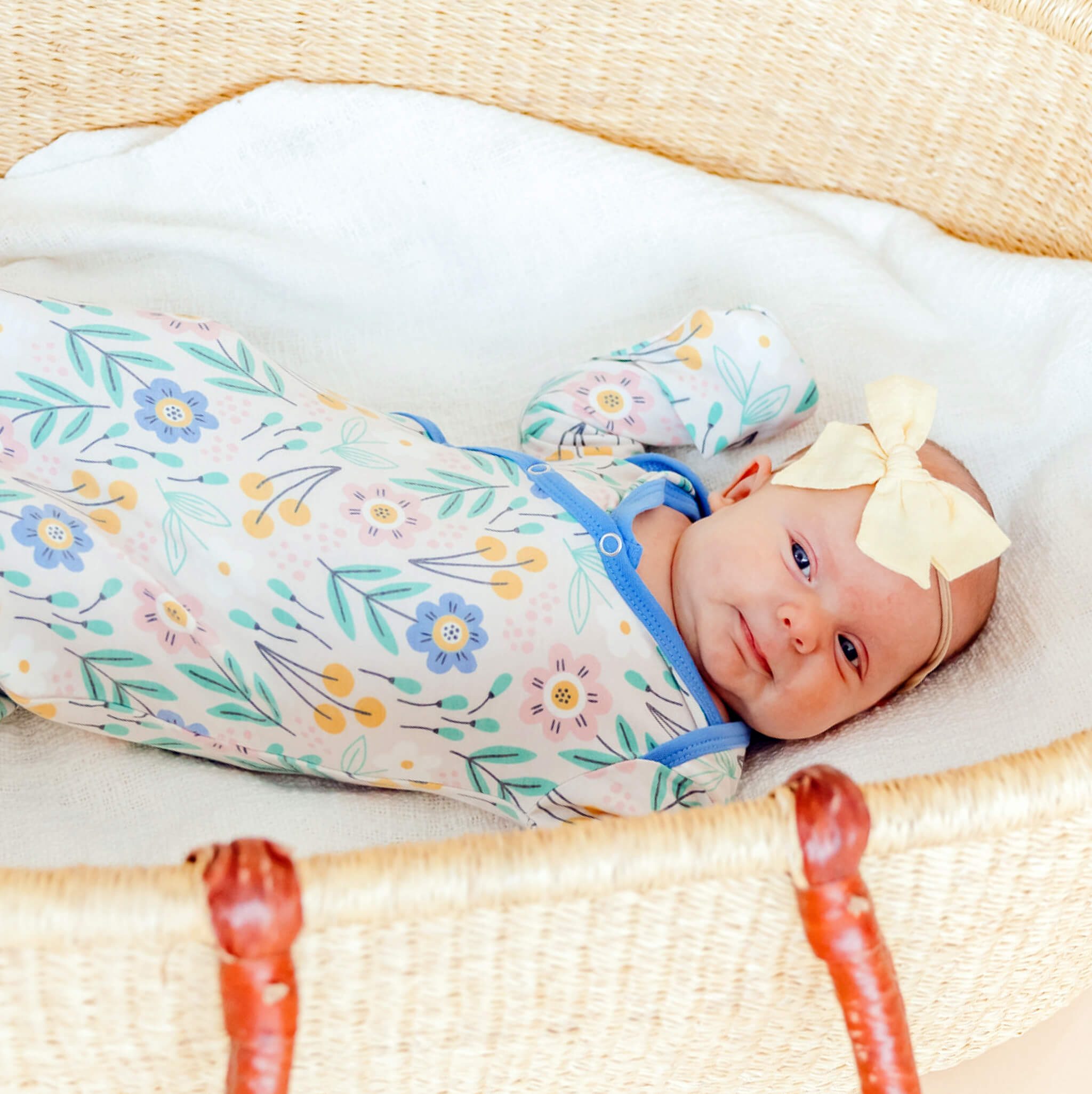 Newborn Knotted Gown - Clara