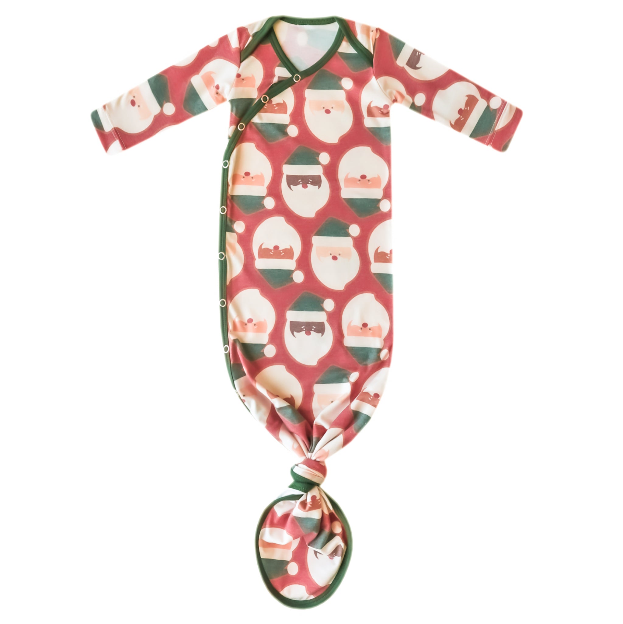 Newborn Knotted Gown - Claus