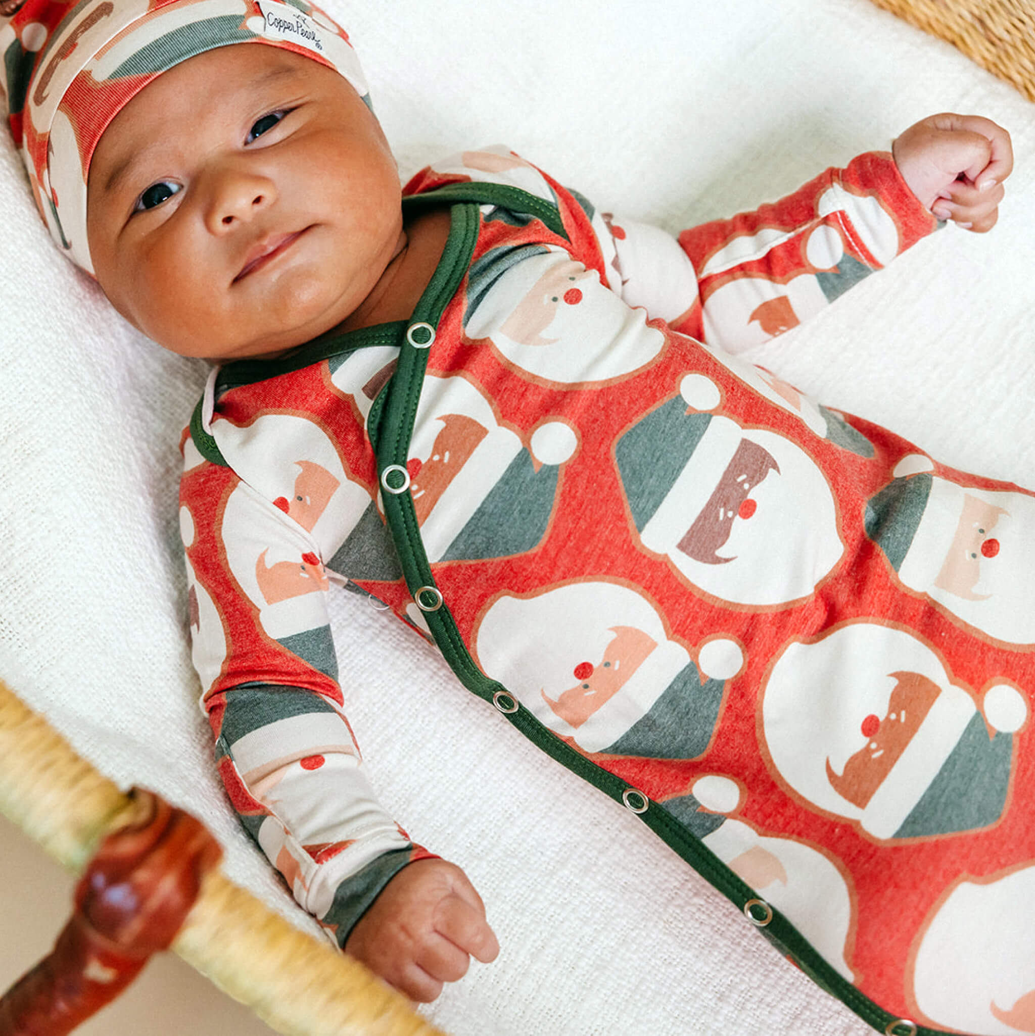 Newborn Knotted Gown - Claus