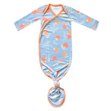 Newborn Knotted Gown - Clementine