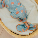 Newborn Knotted Gown - Clementine