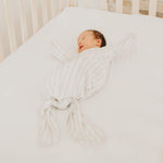 Newborn Knotted Gown - Coastal