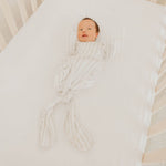 Newborn Knotted Gown - Coastal