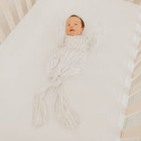 Newborn Knotted Gown - Coastal
