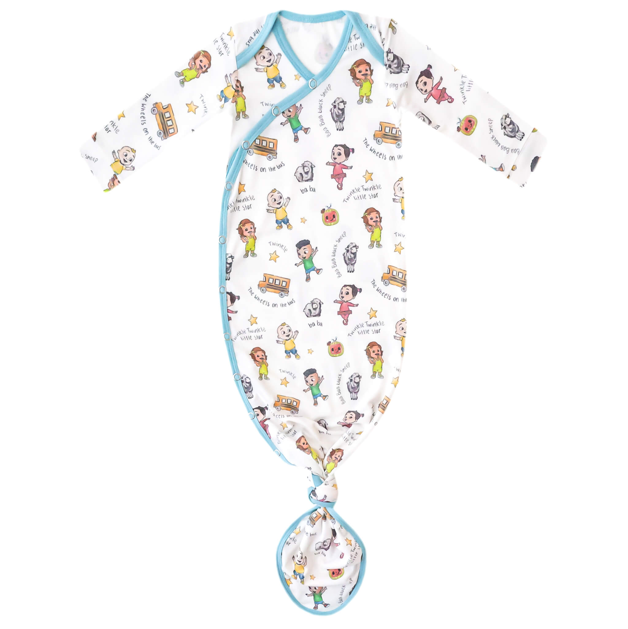 Newborn Knotted Gown - CoComelon Friends