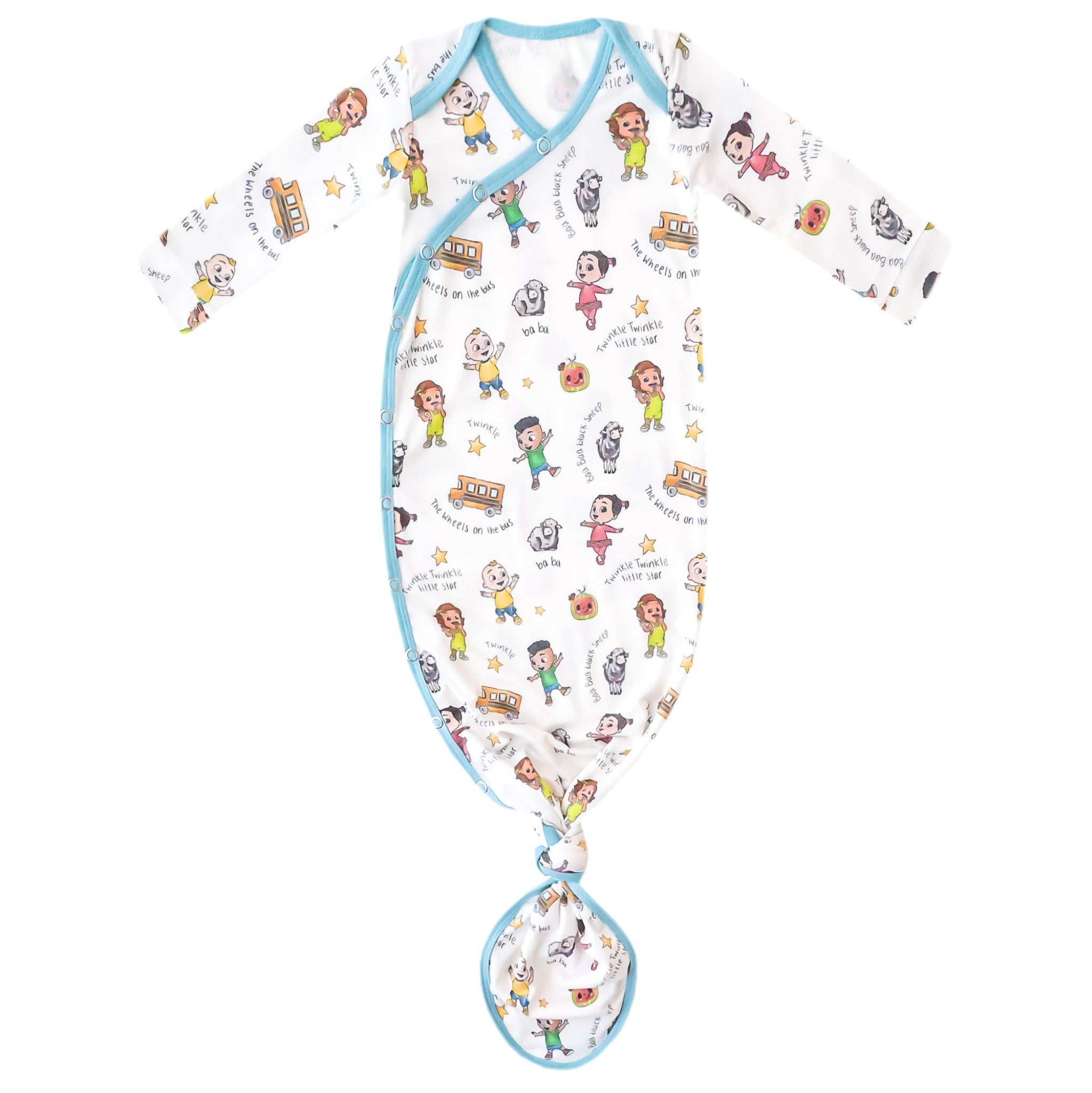 Newborn Knotted Gown - CoComelon Friends