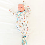 Newborn Knotted Gown - CoComelon Friends