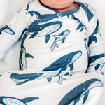 Newborn Knotted Gown - Cove