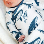 Newborn Knotted Gown - Cove