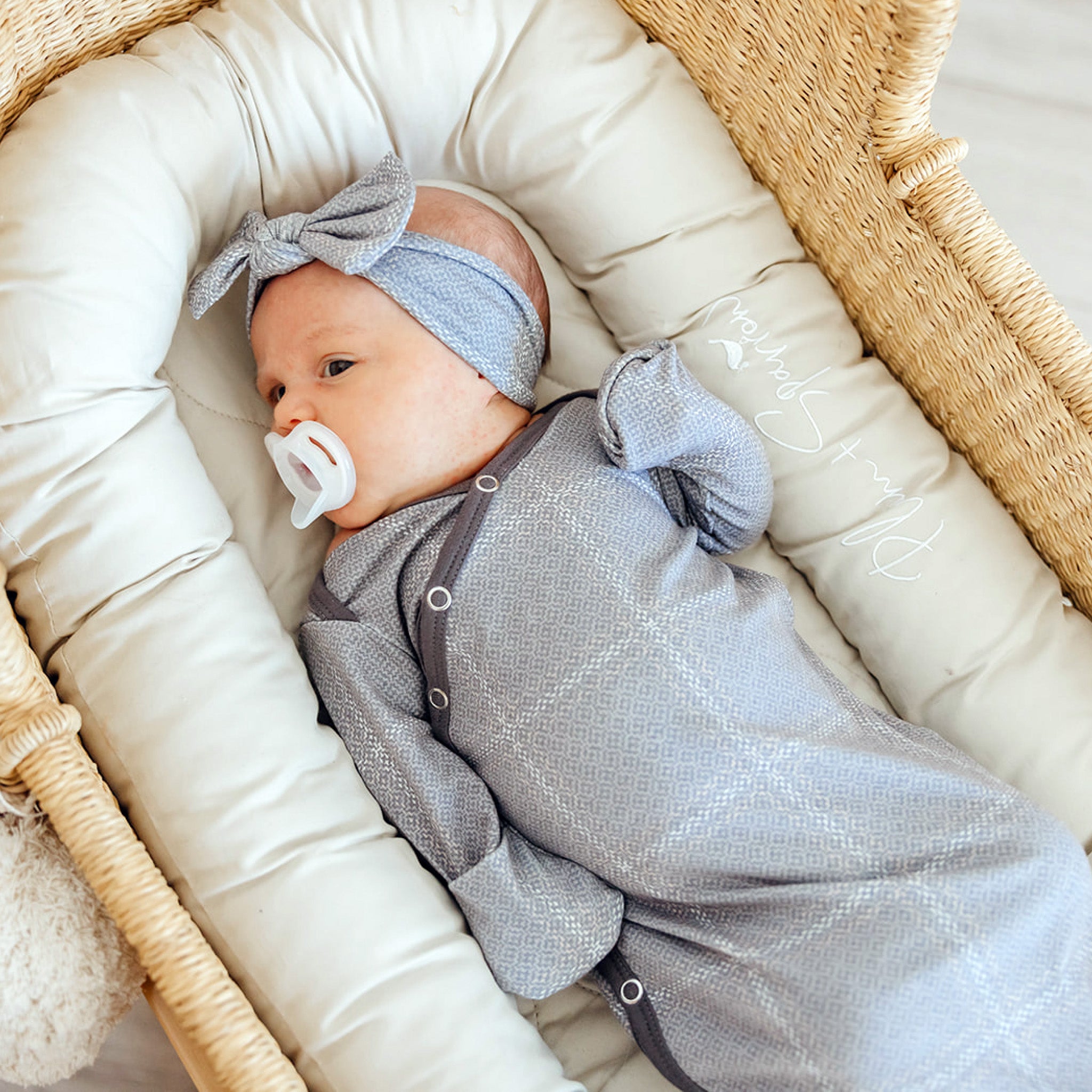 Newborn Knotted Gown - Dakota