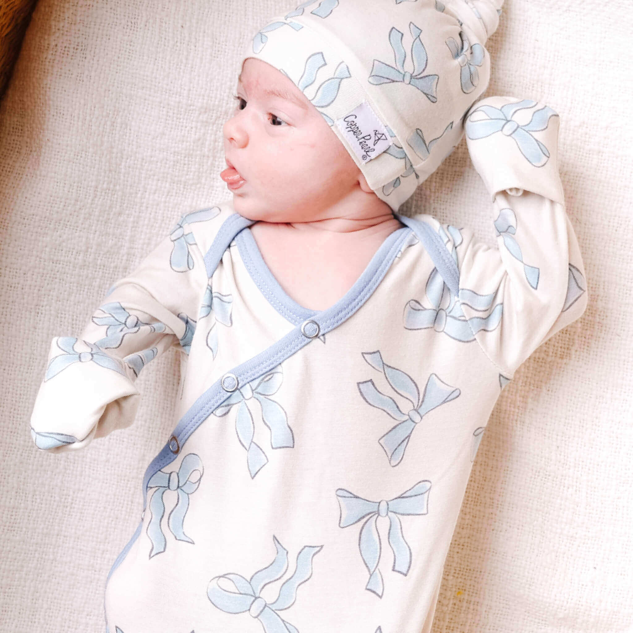 Newborn Knotted Gown - Daphne