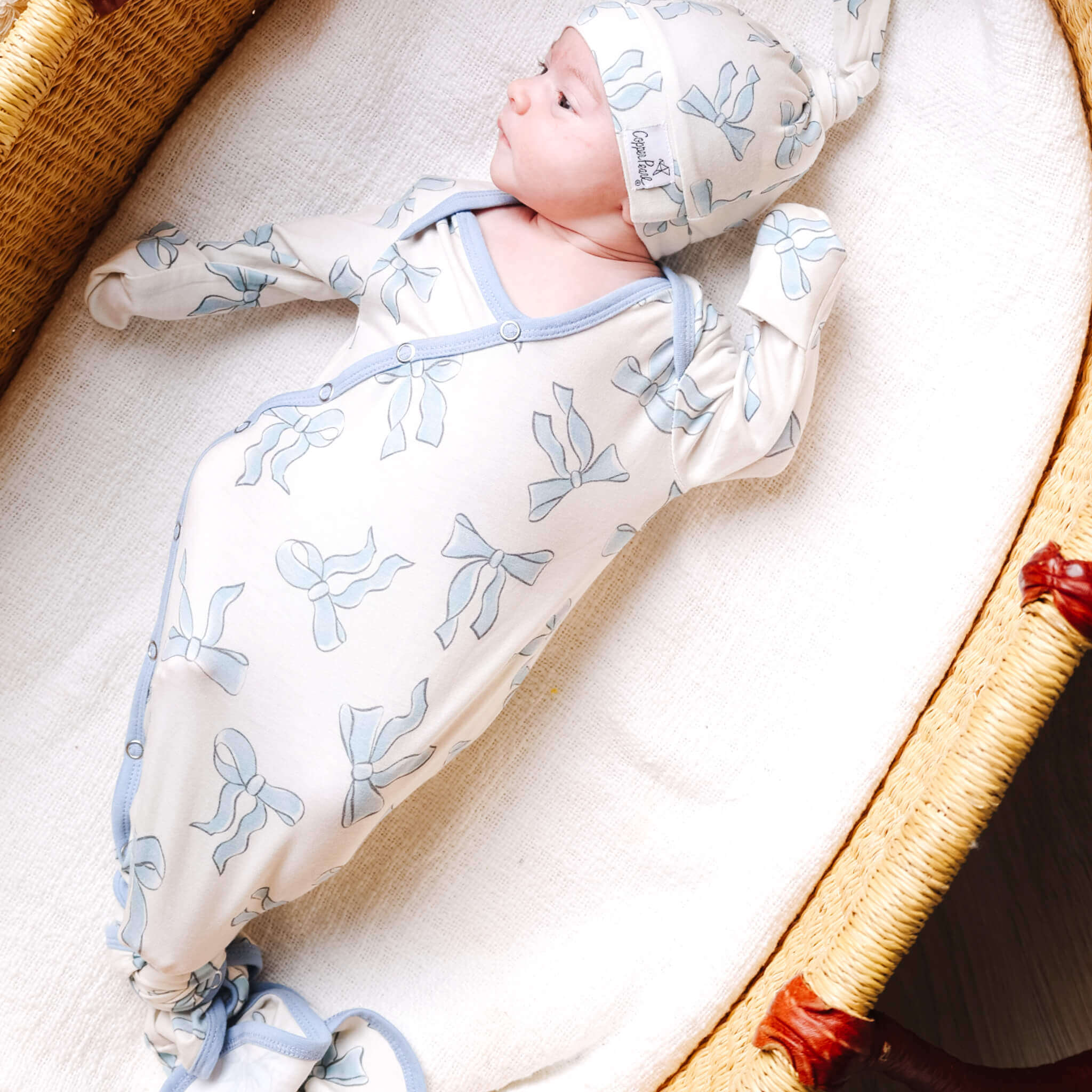 Newborn Knotted Gown - Daphne