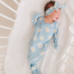 Newborn Knotted Gown - Della