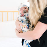 Newborn Knotted Gown - Diesel