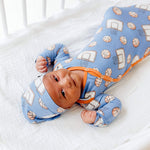 Newborn Knotted Gown - Dunk