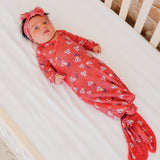 Newborn Knotted Gown - Elmo