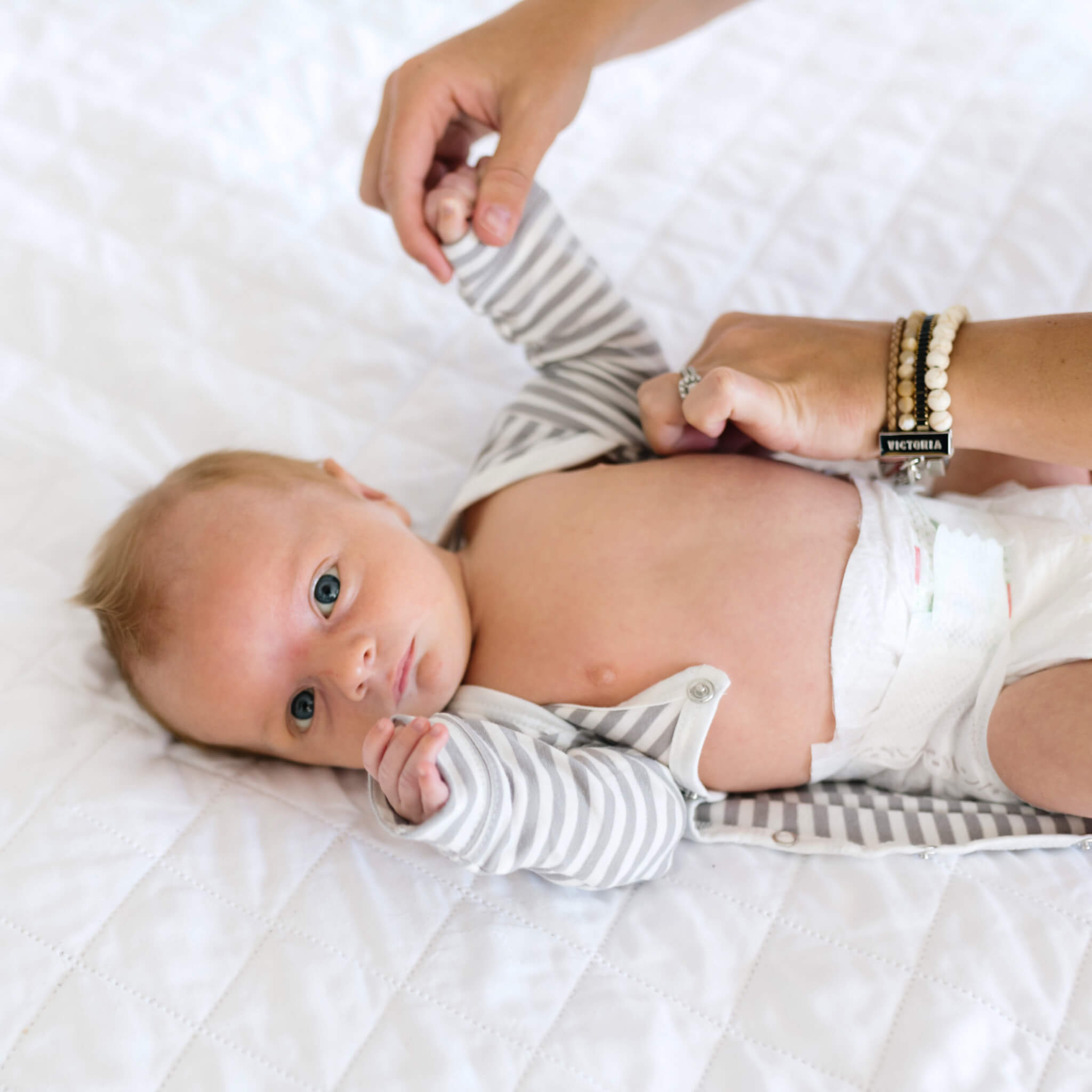 Newborn Knotted Gown - Everest