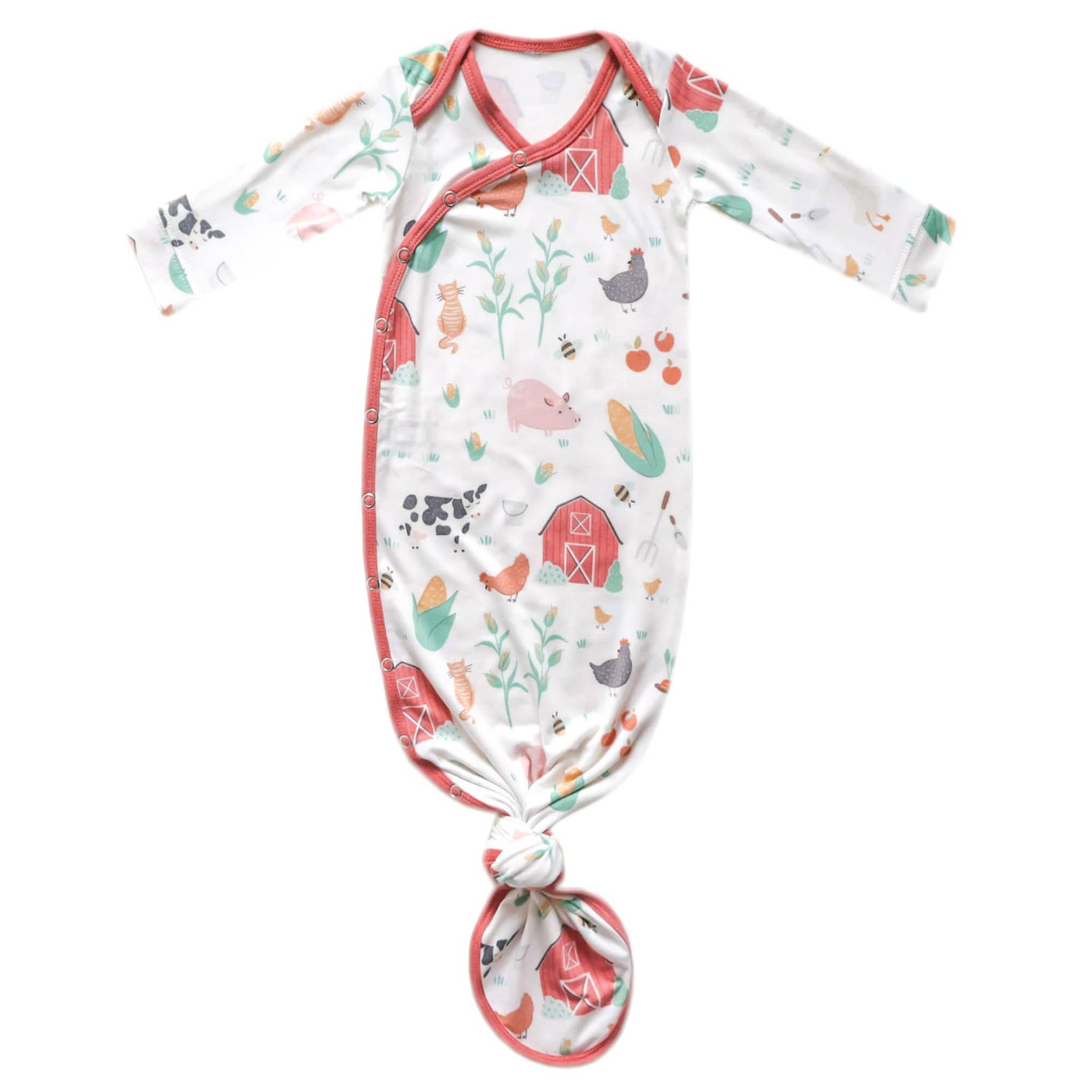 Newborn Knotted Gown - Farmstead