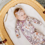Newborn Knotted Gown - Flora