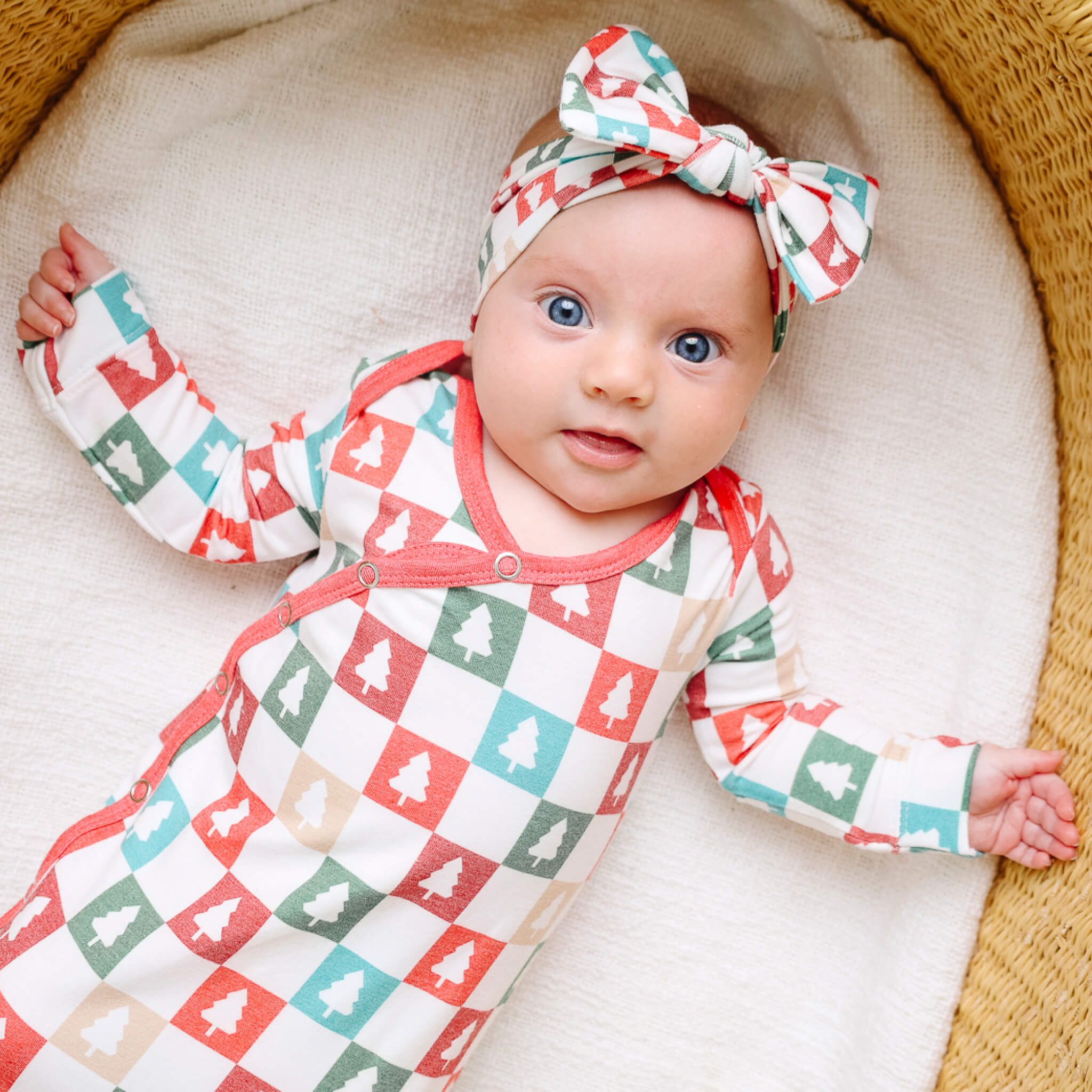 Newborn Knotted Gown - Fraser