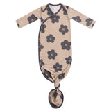 Newborn Knotted Gown - Gemma In Tan