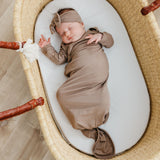 Newborn Knotted Gown - Gobi