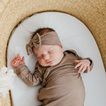 Newborn Knotted Gown - Gobi