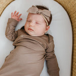 Newborn Knotted Gown - Gobi