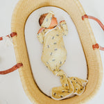 Newborn Knotted Gown - Honeycomb