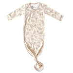 Newborn Knotted Gown - Jurassic Park Fossils
