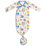 Newborn Knotted Gown - Justice League