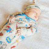 Newborn Knotted Gown - Justice League