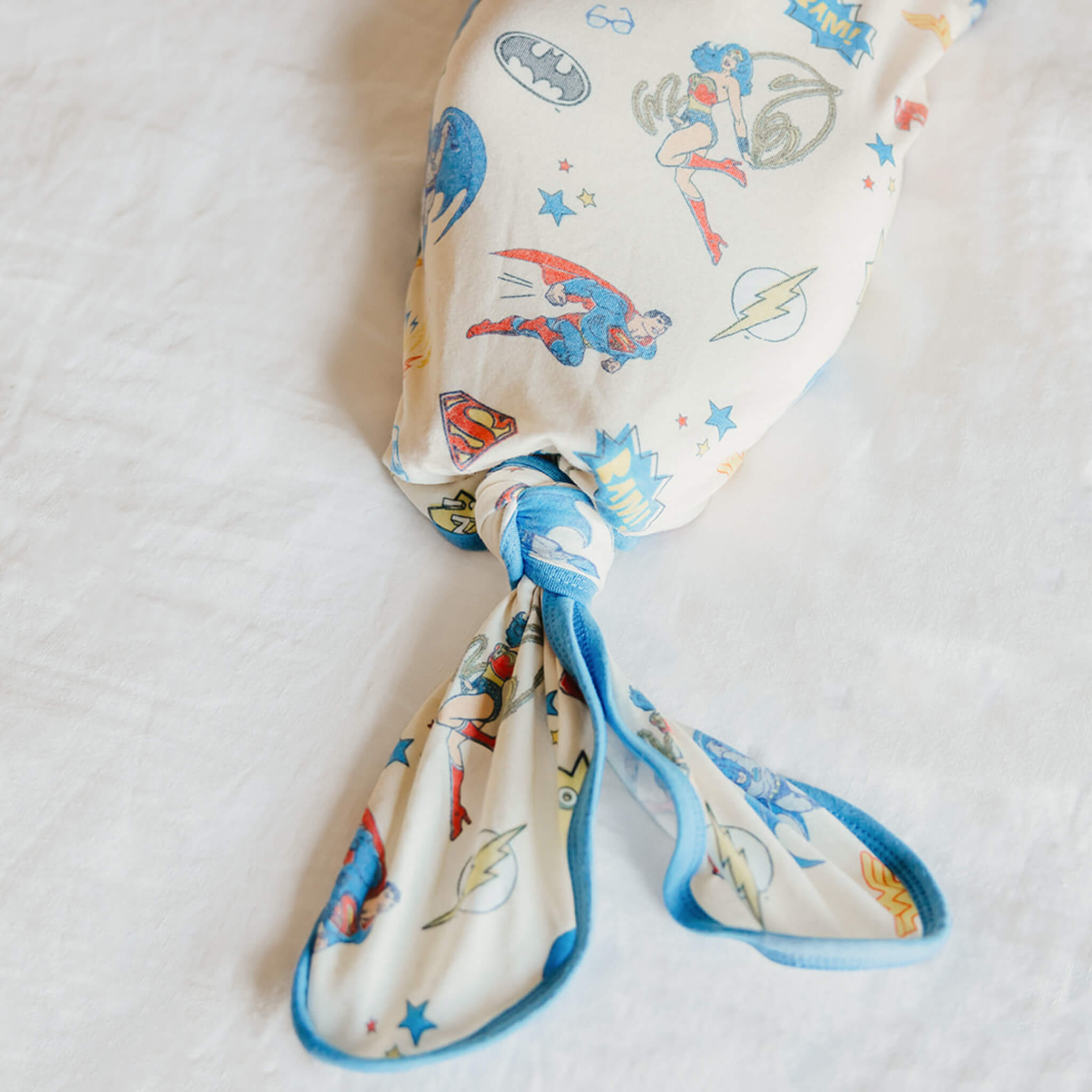 Newborn Knotted Gown - Justice League