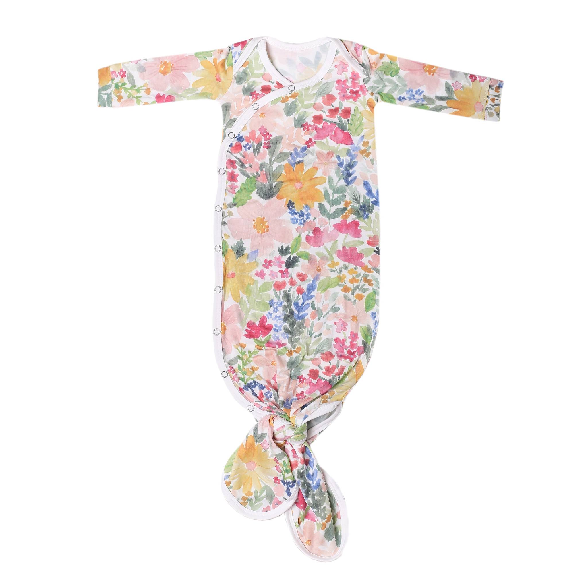 Newborn Knotted Gown - Lark
