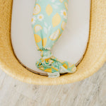 Newborn Knotted Gown - Lemon