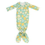 Newborn Knotted Gown - Lemon
