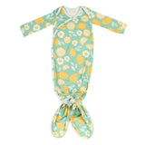Newborn Knotted Gown - Lemon