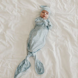 Newborn Knotted Gown - Lennon