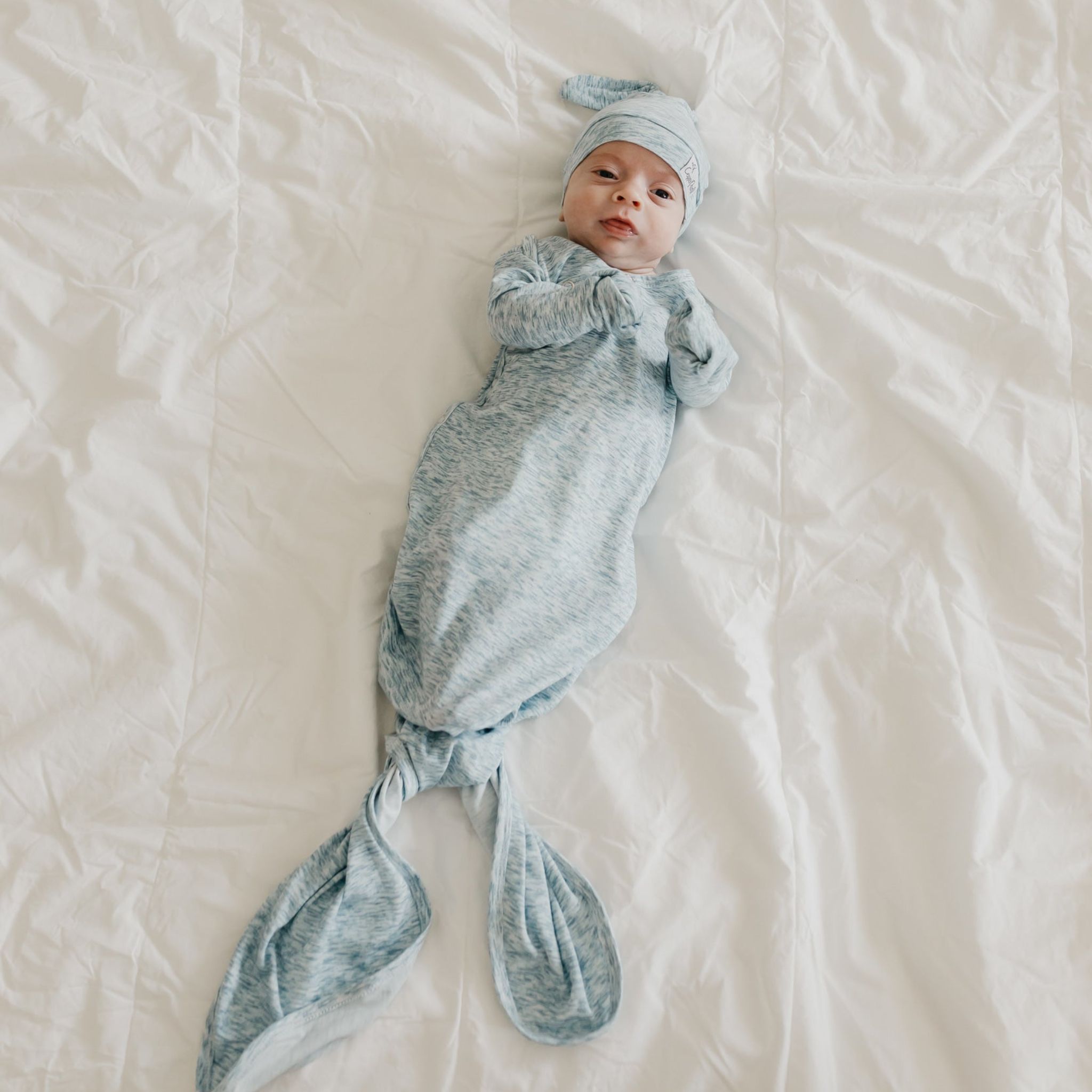 Newborn Knotted Gown - Lennon