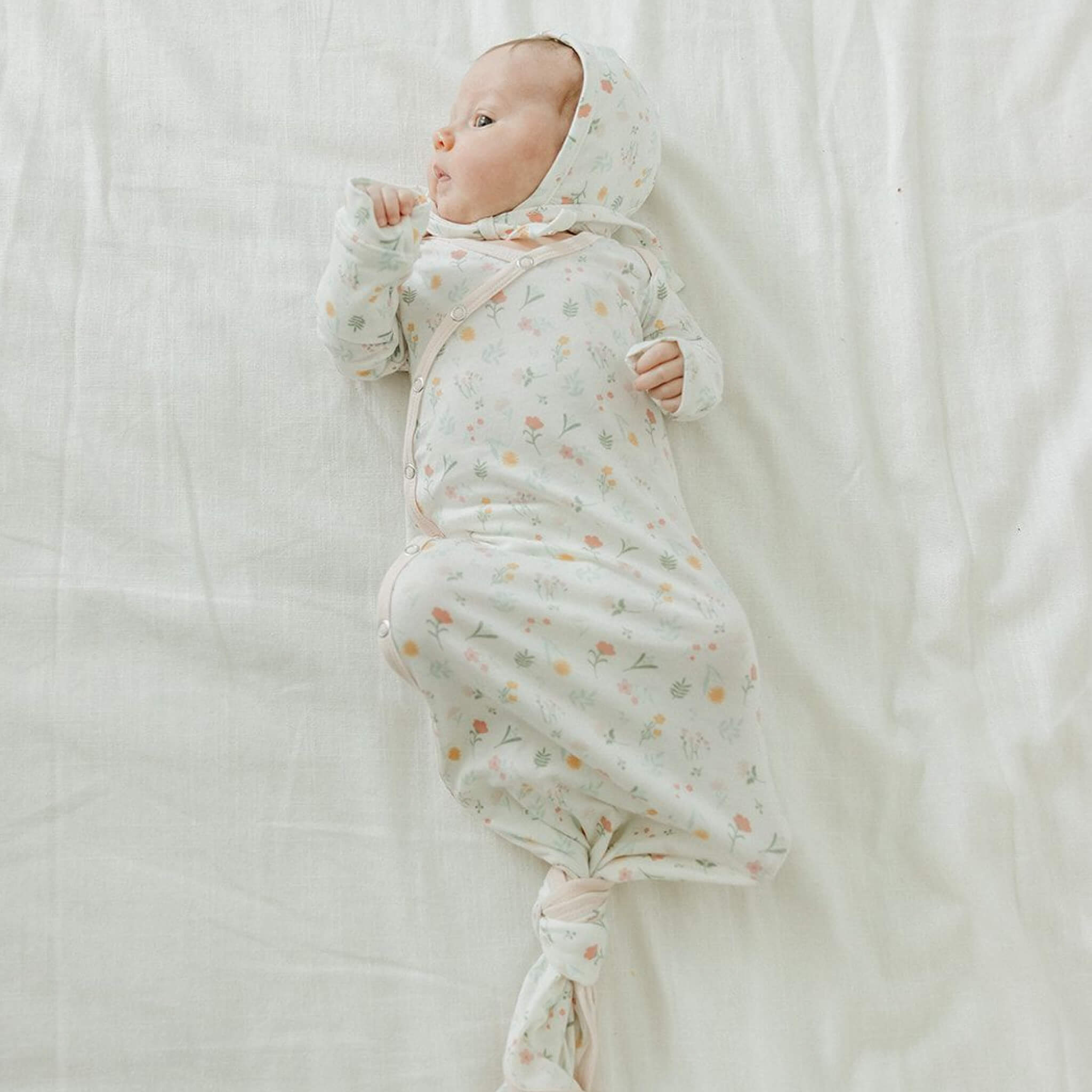 Newborn Knotted Gown - Mabel