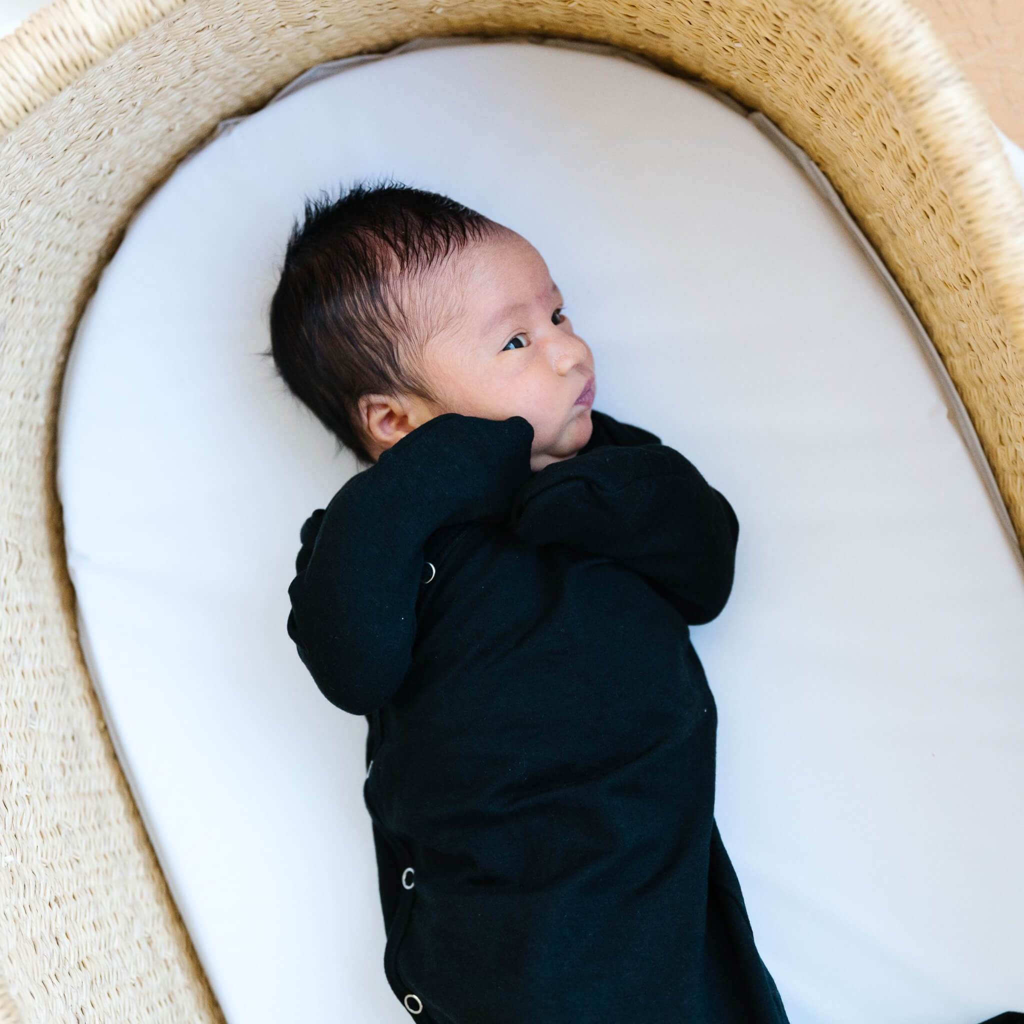 Newborn Knotted Gown - Midnight