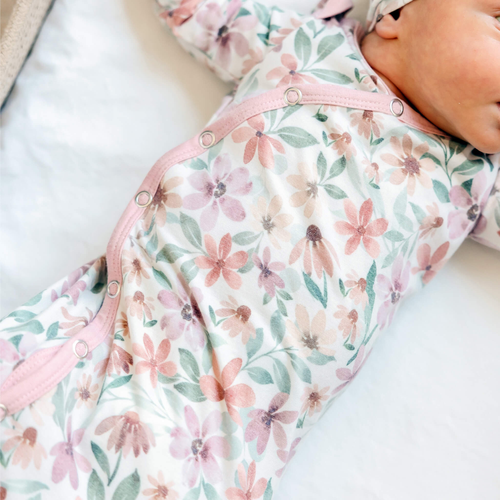 Newborn Knotted Gown - Natalie