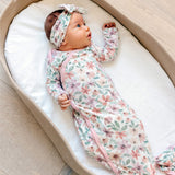 Newborn Knotted Gown - Natalie