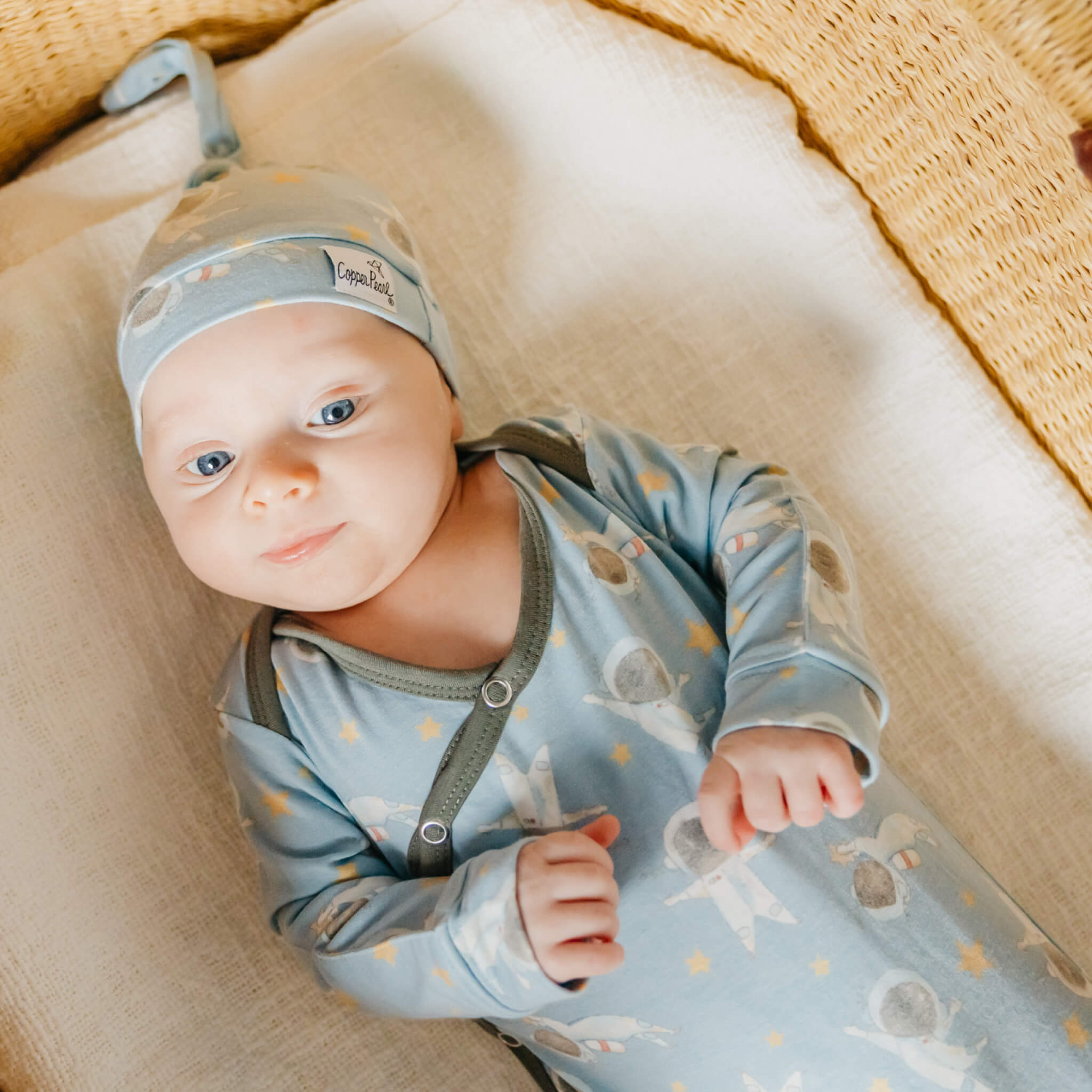 Newborn Knotted Gown - Neil