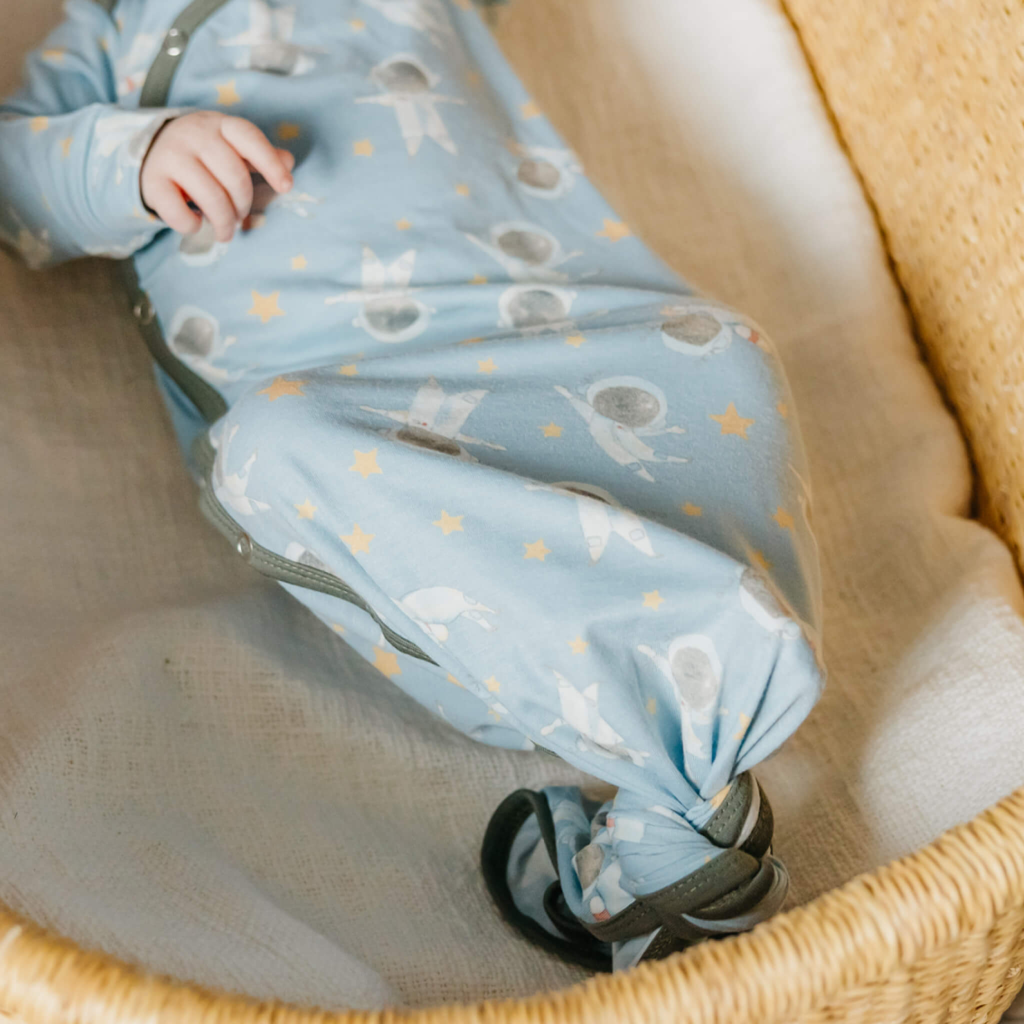 Newborn Knotted Gown - Neil