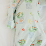 Newborn Knotted Gown - Oscar the Grouch