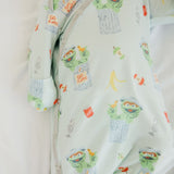 Newborn Knotted Gown - Oscar the Grouch