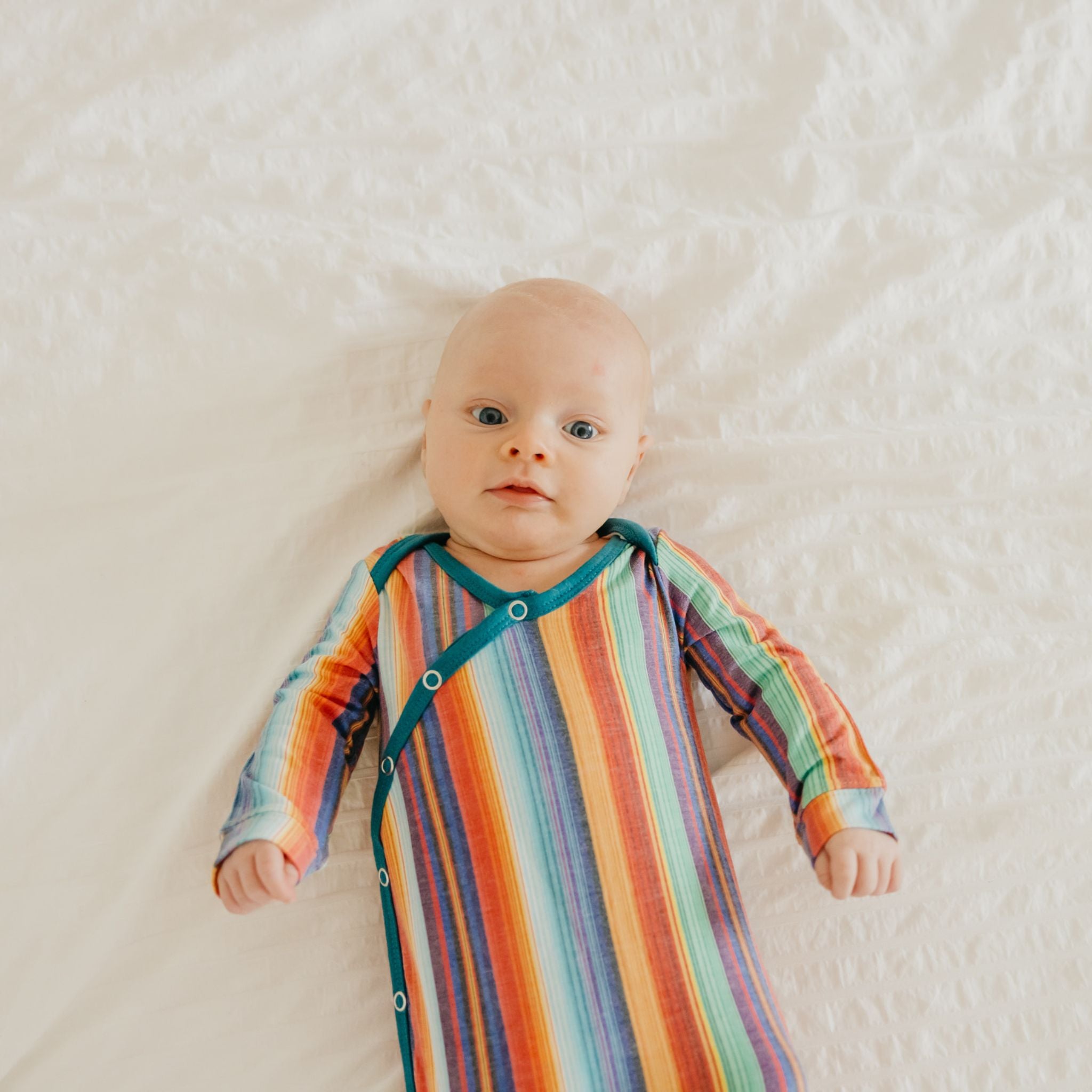 Newborn Knotted Gown - Serape